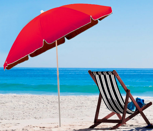 come pulire un ombrellone da spiaggia