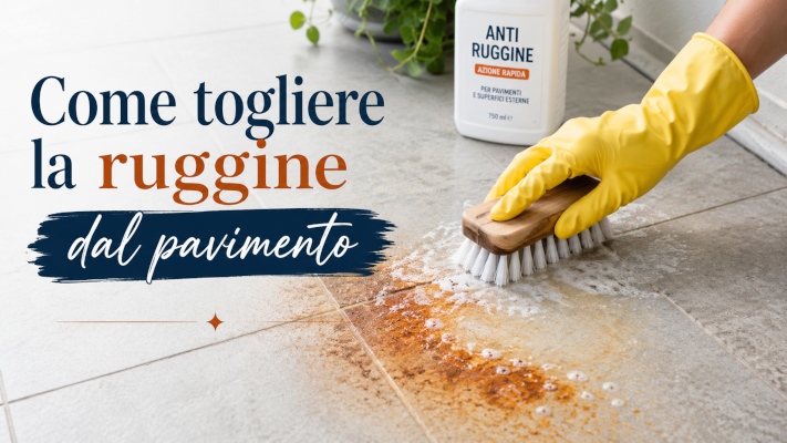 come togliere la ruggine dal pavimento